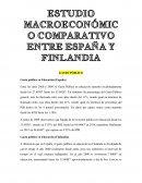 ESTUDIO MACROECONÓMICO COMPARATIVO ENTRE ESPAÑA Y FINLANDIA