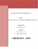 Aplicación de la logistica en la empresa distribuidora Ecos del Sur