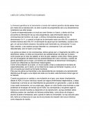 LINEA DE CARACTERISTICAS HUMANAS