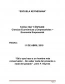 Escuela Keynesiana Desarrollo del tema