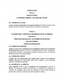 LOS DERECHOS Y GARANTIAS FUNDAMENTALES DE LA PERSONA