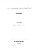 EVALUACIÓN EX ANTE PROYECTO RECONOCIENDO LO NUESTRO