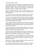 Ejemplo de la Preguntas para reflexión y análisis. Administración
