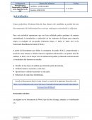 Extracción de las clases de análisis a partir de un documento de información con un enfoque orientado a objetos