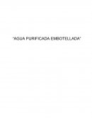 Agua purificada embotellada