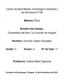 Comentario del libro “La Lección de August”