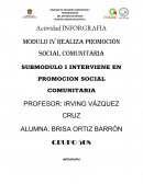 SUBMODULO I INTERVIENE EN PROMOCION SOCIAL COMUNITARIA