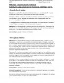 PRÁCTICA COMUNICACIÓN Y MEDIOS AUDIOVISUALES:ANNÁLISIS DE PELÍCULAS ,CORTOS Y SPOTS.