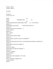 Ejercicio 1 code bloks. Página 1