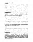 Dimensiones de la calidad UCSM