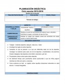 PLANEACIÓN DIDÁCTICA Ciclo escolar 2015-2016
