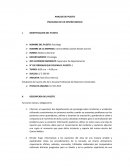 ANALISIS DE PUESTO PSICOLOGO DE UN CENTRO MEDICO