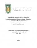 Proceso de atención en Enfermería aplicado en paciente Síndrome de dificultad Respiratoria