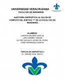 AUDITORÍA ENERGÉTICA AL SALÓN DE COMPUTO DEL EDIFICIO “I” DE LA FACULTAD DE INGENIERÍA