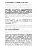 LA MORALIDAD DE LA LEY Y LA MORALIDAD DEL ABORTO