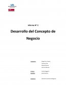 Informe N° 2 Desarrollo del Concepto de Negocio