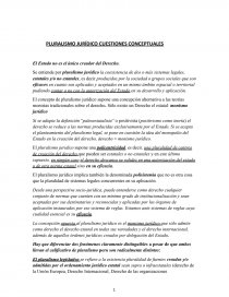 PLURALISMO JURÍDICO CUESTIONES CONCEPTUALES. Página 1