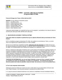 Inversión y Mercado de Capitales (Programa MBA-UTFSM). Página 1