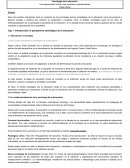 Bonal - Sociología de la educación