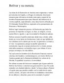 Bolívar y su esencia.