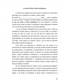 Lo que las niñas y niños necesitamos.