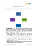 Cómo escribir un texto?