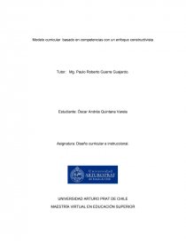 Modelo curricular basado en competencias con un enfoque constructivista. Página 1