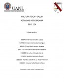 Integradora Cultura Física etapa 1 sem 2 Análisis