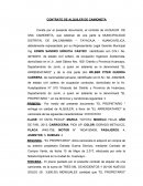 CONTRATO DE ALQUILER DE CAMIONETA