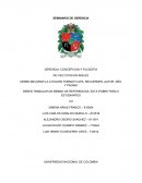 GERENCIA: CONCEPCION Y FILOSOFIA