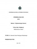 Módulo 2 Epidemiología General “Mediciones en Salud”