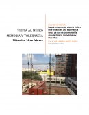 Reporte del Museo Memoria y Tolerancia