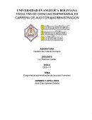 Programa de administración de recursos humanos