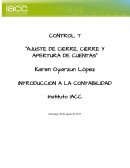 Control 7 contabilidad, iacc ajuste de cierre, cierre y apertura de cuentas