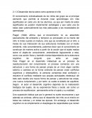 Desarrollar teoría sobre como aprende el niño