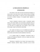 LA PSICOLOGÍA DEL DESARROLLO