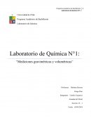 Laboratorio de Química N°1: “Mediciones gravimétricas y volumétricas”