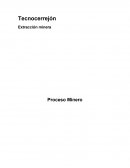 Etapas proceso productivo de una mina