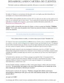 DESARROLLANDO CARTERA DE CLIENTES