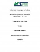 Manual de Organización de Compras “DULISAN S.A. DE C.V.”