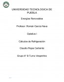 Cálculos de Refrigeración Energías Renovables