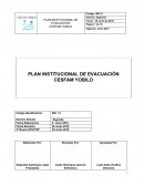 PLAN INSTITUCIONAL DE EVACUACIÓN CESFAM YOBILO