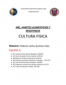 Preparatoria #1 IMC, HABITOS ALIMENTICIOS Y RESISTENCIA