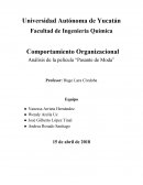 Análisis organizacional de pasante de moda Comportamiento Organizacional