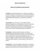 Géneros Periodísticos para televisión