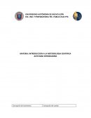 INTRODUCCION A LA METODOLOGIA CIENTIFICA ACTIVIDAD INTEGRADORA
