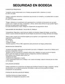 SEGURIDAD EN BODEGA CONCEPTOS PRINCIPALES