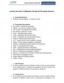 Analisis y procesos Lectura del texto: El Maestro Ciruela de Fernando Almena. Personaje Principal