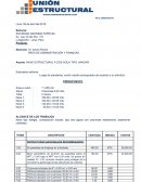 Luego de saludarlos, envió nuestro presupuesto de acuerdo a su solicitud.