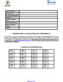 EXAMEN PARA LA EVALUACIÓN DEL APRENDIZAJE